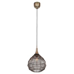 Bronze pendler lampe rustik, Rins