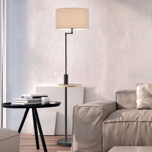 Grå gulv lampe modern, Logiso