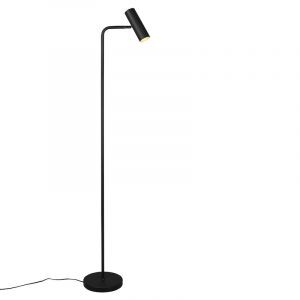 Sort gulv lampe modern, Kaso, med brytare