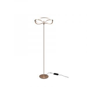 Messing gulv lampe modern, Remy, 31W, 3000K LED, med brytare