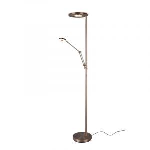 Bronze læselampe gulv modern, Yazid, 32W, justerbar lysfarve LED