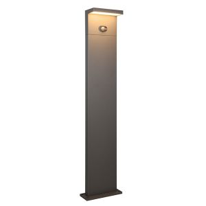Antracit udendørslampe gulvlampe solcelle modern, Nesrin, 5W, white switch LED, IP65
