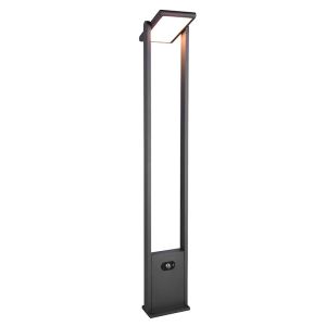 Antracit udendørslampe gulvlampe solcelle modern, Maku, 5W, white switch LED, IP65