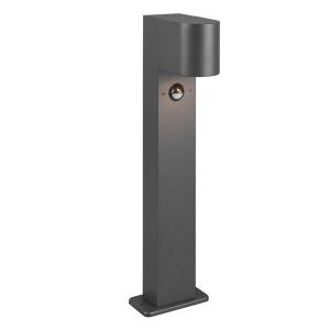 Antracit udendørslampe gulvlampe med bevægelsessensor modern, Laurien, IP44