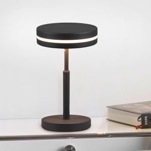 Antracit bordlampe modern, Marjon, 6W, 3000K LED, med brytare