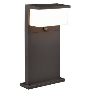 Antracit udendørslampe gulvlampe med bevægelsessensor modern, Slimane, 13W, 3000K LED, IP54