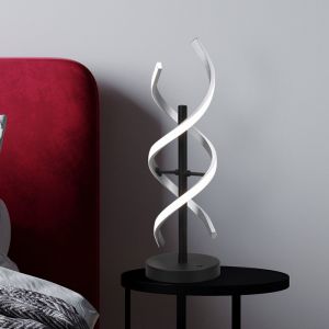 Krom bordlampe design, Sylvian, 20W, varm til kold hvid justerbar LED, med beröringsdimmer