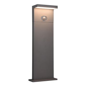 Antracit udendørslampe gulvlampe solcelle modern, Nesrin, 5W, white switch LED, IP65