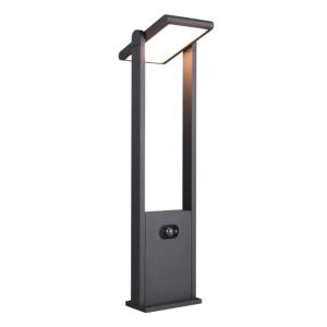 Antracit udendørslampe gulvlampe solcelle modern, Maku, 5W, white switch LED, IP65
