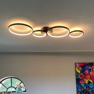 Sort plafond modern, Robon, 37W, 3000K LED