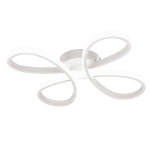 Hvid loftlampe design, Vikash, 25W, 4000K LED, 3 trins lysdæmper