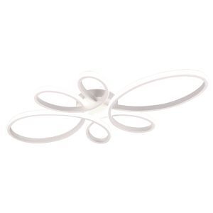 Hvid loftlampe design, Vikash, 32W, 4000K LED, 3 trins lysdæmper