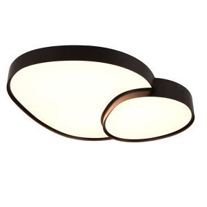 Sort loftlampe metal, Merwin, 51W, varm til kold hvid justerbar LED