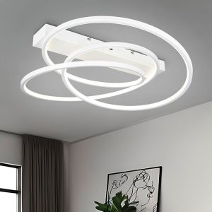 Hvid plafond design, Teodore, 34W, white switch LED, 3 trins lysdæmper
