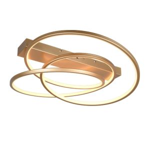 Guld plafond design, Teodore, 34W, white switch LED, 3 trins lysdæmper