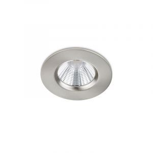 Nikkel indbygningsspot badeværelse modern, Iman, 5W, 3000K LED, IP65