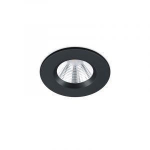 Sort indbygningsspot badeværelse modern, Iman, 5W, 3000K LED, IP65