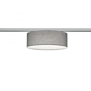 Grå loftslampe Oliver til 2-faset skinnebelysning
