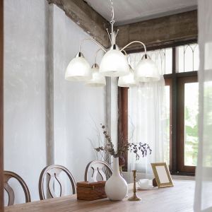 Hvid pendler lampe klassisk, Ozlem