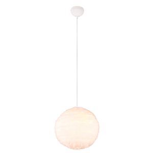 Beige pendler lampe stof, Vijay