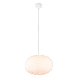 Beige pendler lampe stof, Vijay