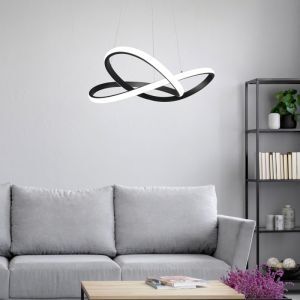 Sort pendler lampe modern, Aby, 27W, 3000K LED