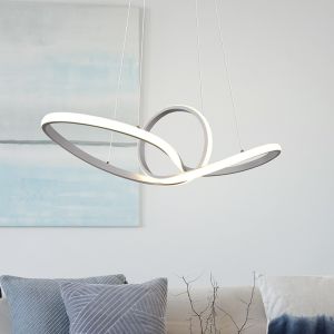 Hvid pendler lampe modern, Jonny, 28W, 4000K LED