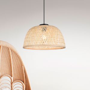 Rattan pendler lampe brun, Laut