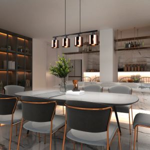 Bronze pendler lampe design, Loeka