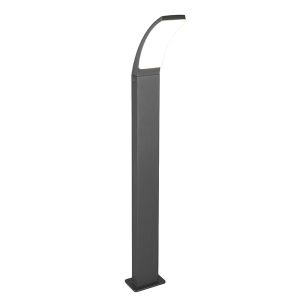 Antracit udendørslampe modern, Popke, 12,5W, 4000K LED, IP44