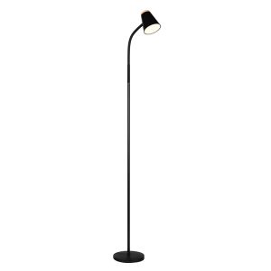Sort gulv lampe modern, Rahul, 4,5W, 3000K LED, med brytare
