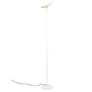 Hvid gulv lampe modern, Shahid, 17W, varm til kold hvid justerbar LED, med beröringsdimmer