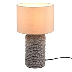 Keramik bordlampe brun, Boban, med brytare