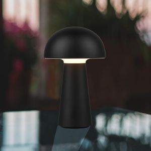 Sort udendørs bordlampe modern, Rachelle, 2W, 3000K LED, IP44, med brytare