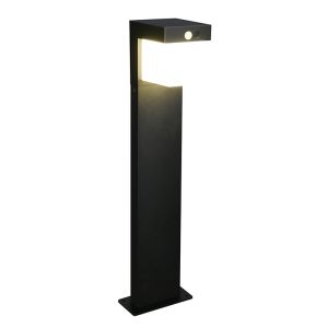 Sort udendørslampe gulvlampe solcelle modern, Kadija, 5,5W, 4000K LED, IP44