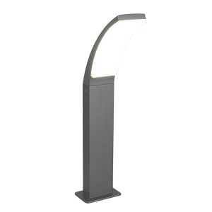 Antracit udendørslampe modern, Popke, 12,5W, 4000K LED, IP44