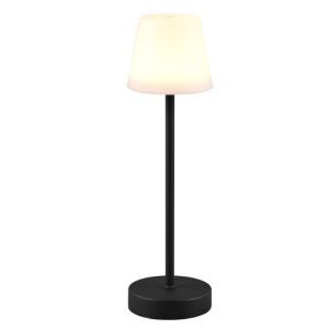 Sort genopladelige bordlampe plast, Suman, 2W, varm til kold hvid justerbar LED, IP44, med beröringsdimmer