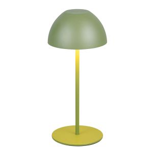 Grøn genopladelige bordlampe plast, Mikhail, 2W, 3000K LED, IP44, med beröringsdimmer