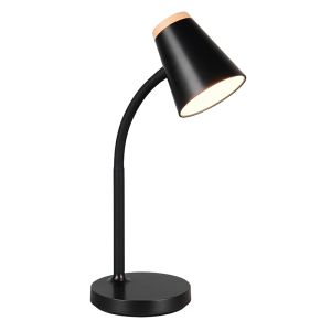 Sort bordlampe modern, Rahul, 4,5W, 3000K LED, med brytare