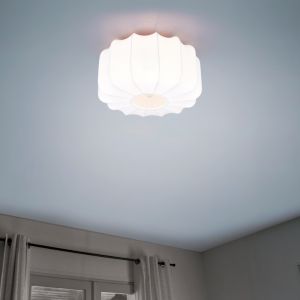 Hvid loftlampe modern, Metehan