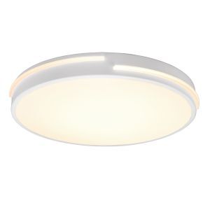 Hvid plafond modern, Fadi, 24W, varm til kold hvid justerbar LED, med fjärrkontroll