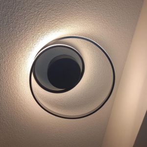 Taupe plafond modern, Sassandra, 22W, 3000K LED, 3 trins lysdæmper