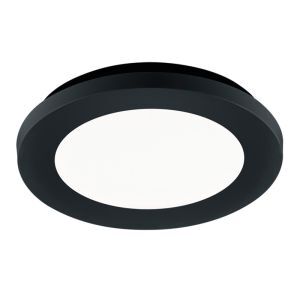 Sort loftlampe badeværelse modern, Gistrup, 10W, 3000K LED, IP44
