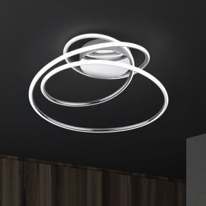 Krom plafond design, Marell, 36W, 4000K LED, 3 trins lysdæmper