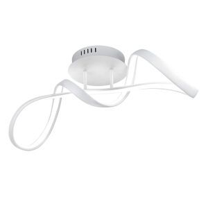 Hvid loftlampe design, Renso, 28W, 4000K LED, 3 trins lysdæmper