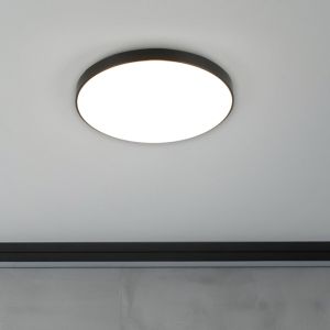 Sort plafond plast, Sharde, 18W, 4000K LED, IP44