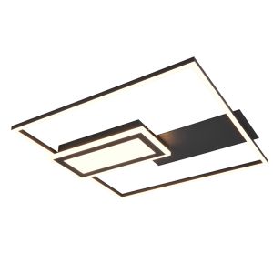 Sort plafond design, Shun, 32W, varm til kold hvid justerbar LED