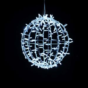 3D julepære, Kold hvid LED, 45 cm diameter + Twinkle
