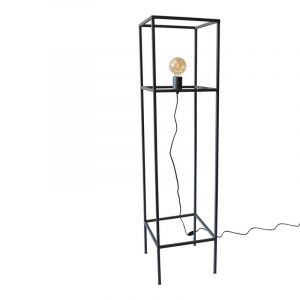 Industri gulv lampe sort, Redox, med brytare