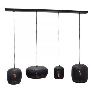 Industri pendler lampe sort, Kasim